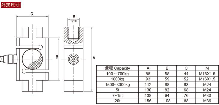 SBT623系列测力传感器