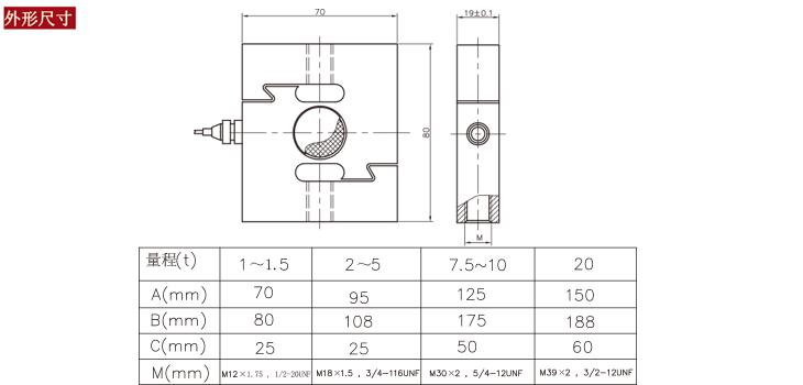 SBT622系列测力传感器